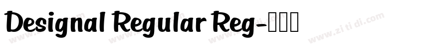Designal Regular Reg字体转换